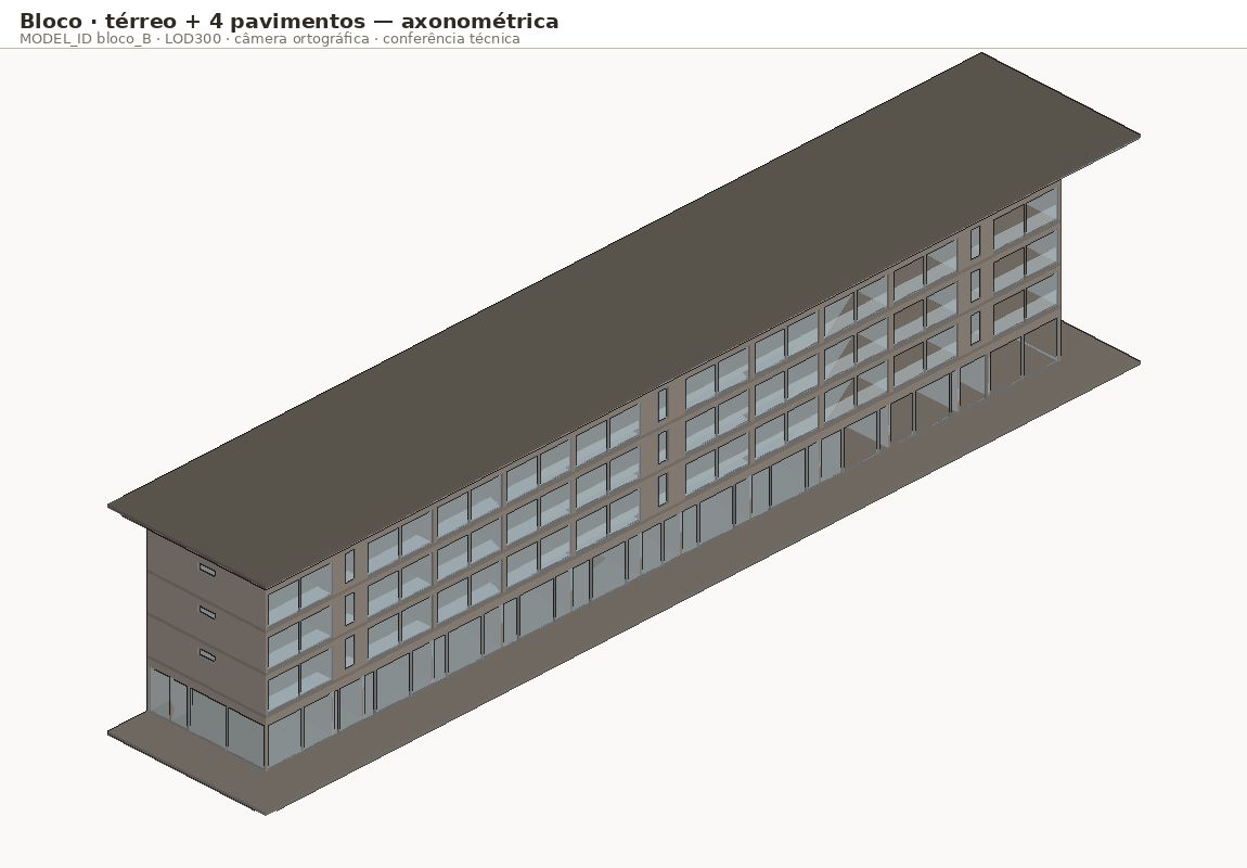 Axonométrica · bloco_B