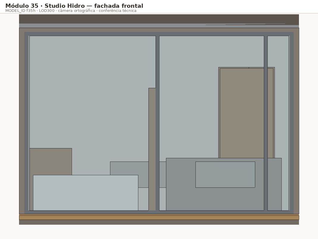 Fachada frontal · f35h