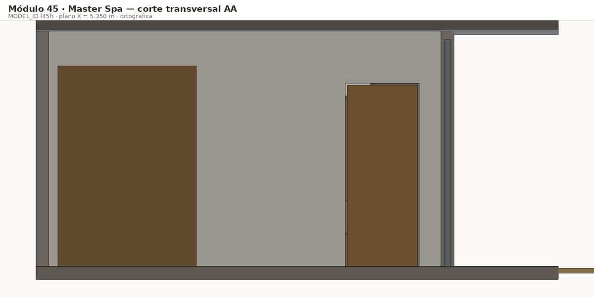 Corte transversal AA · l45h