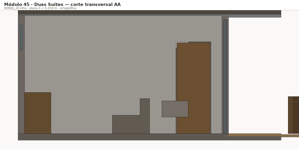Corte transversal AA · l45s