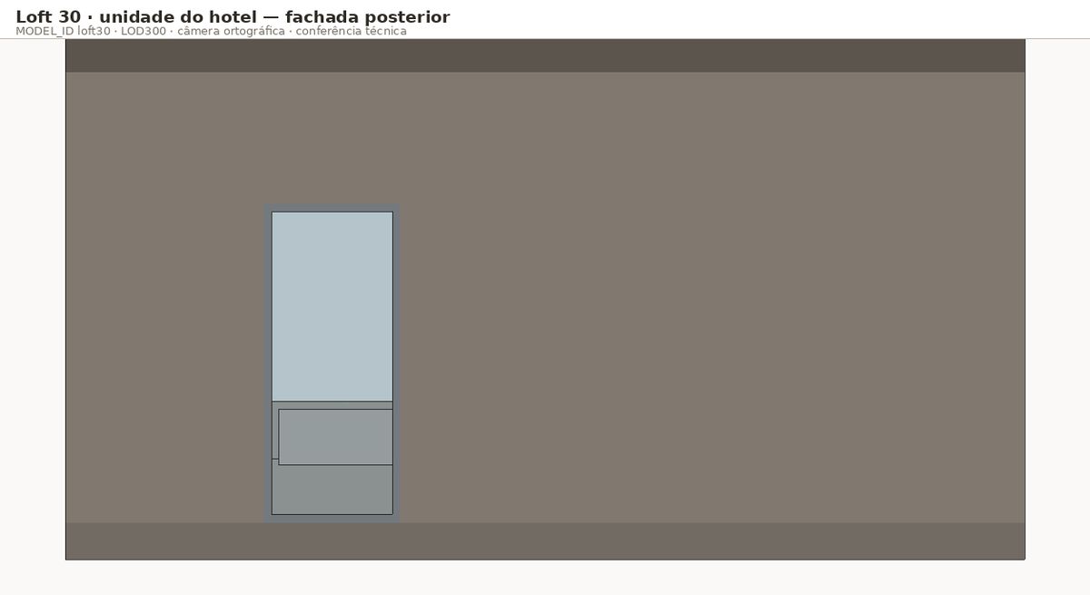 Fachada posterior · loft30