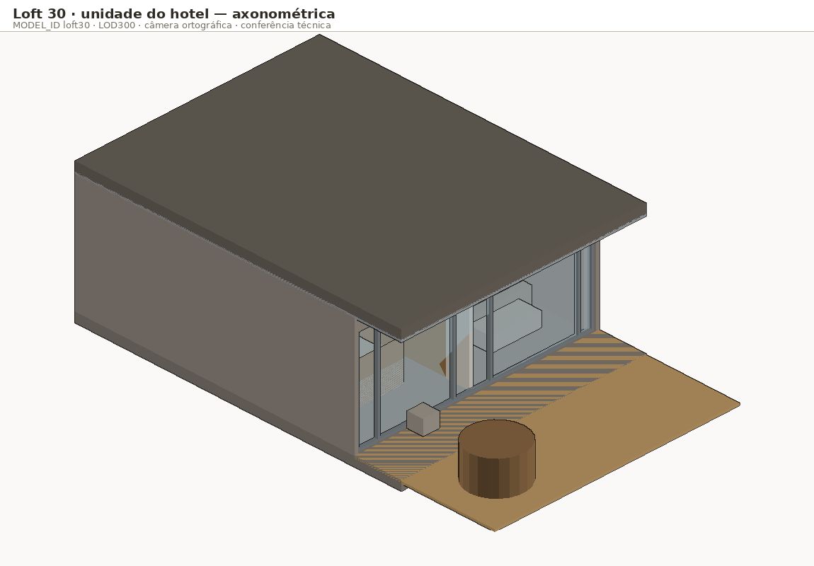 Axonométrica · loft30